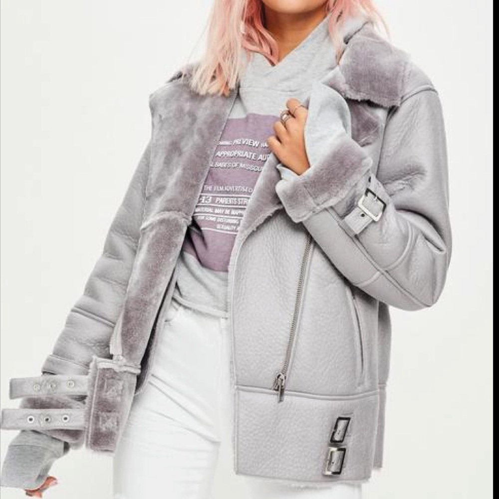 grey ultimate aviator jacket